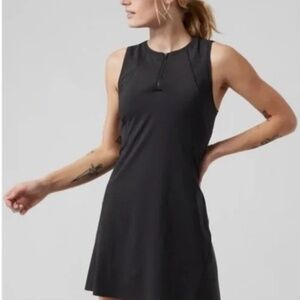 Athleta Ace Tennis Dress - Black - Small